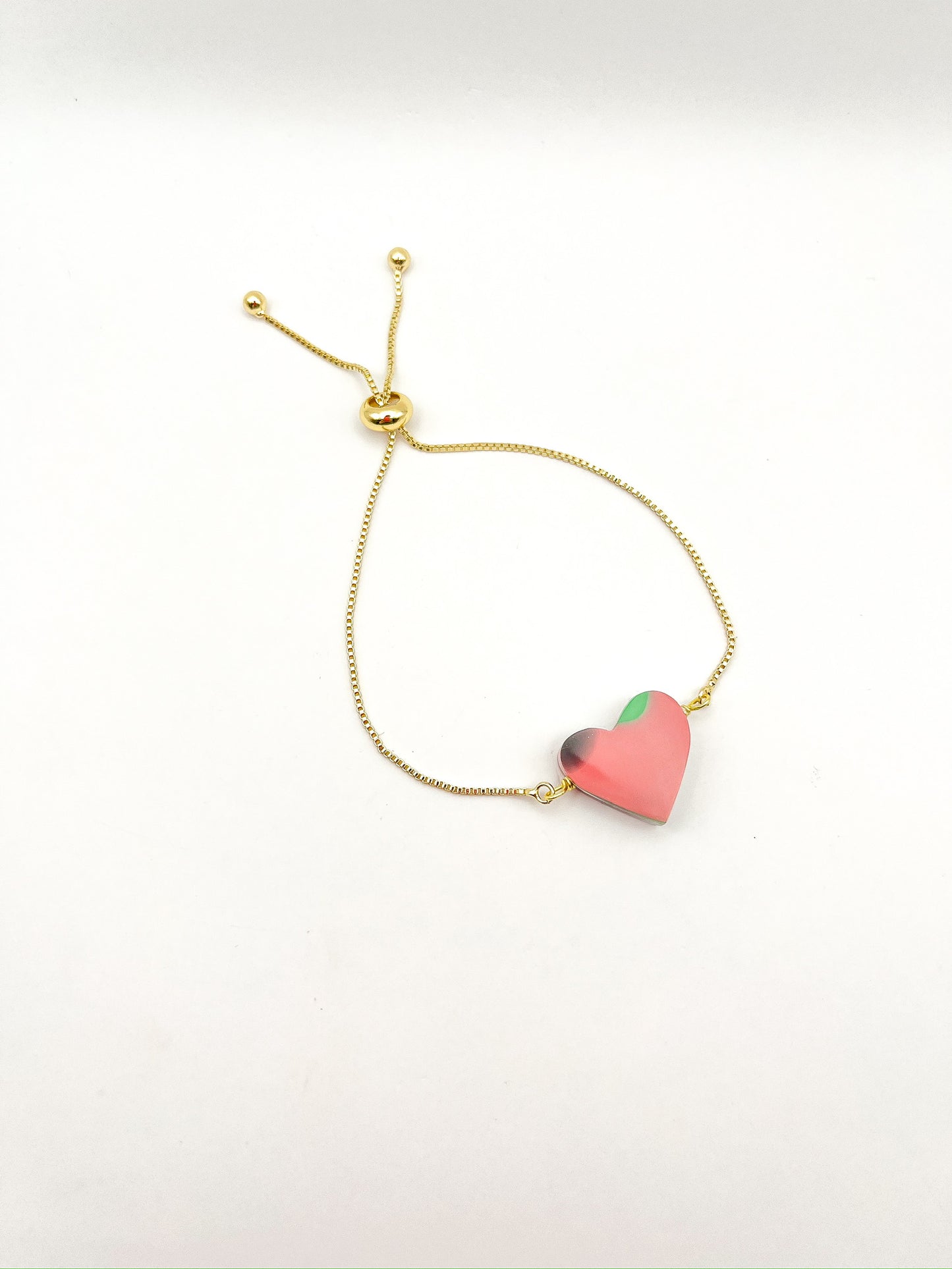 Heart Bolo Bracelet Scallop