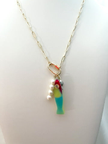 Fisher Charm Holder Necklace - Offshore