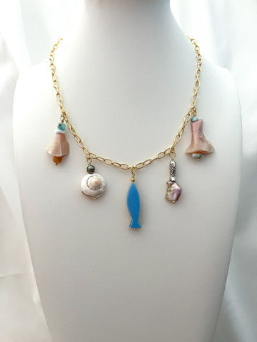 Fisher Charm Necklace - Harbor Island