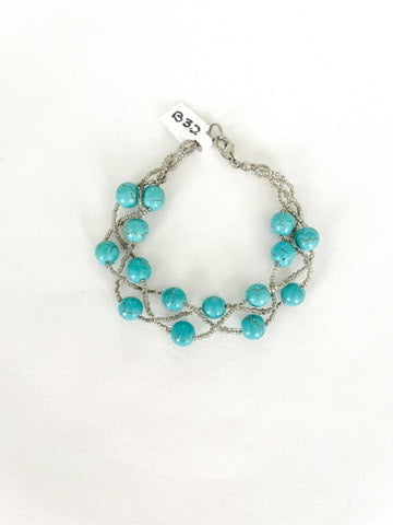 Multi-strand Turquoise Bracelet