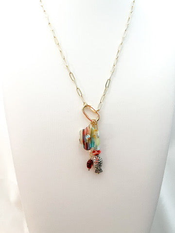 Fisher Charm Holder Necklace - Shoreline