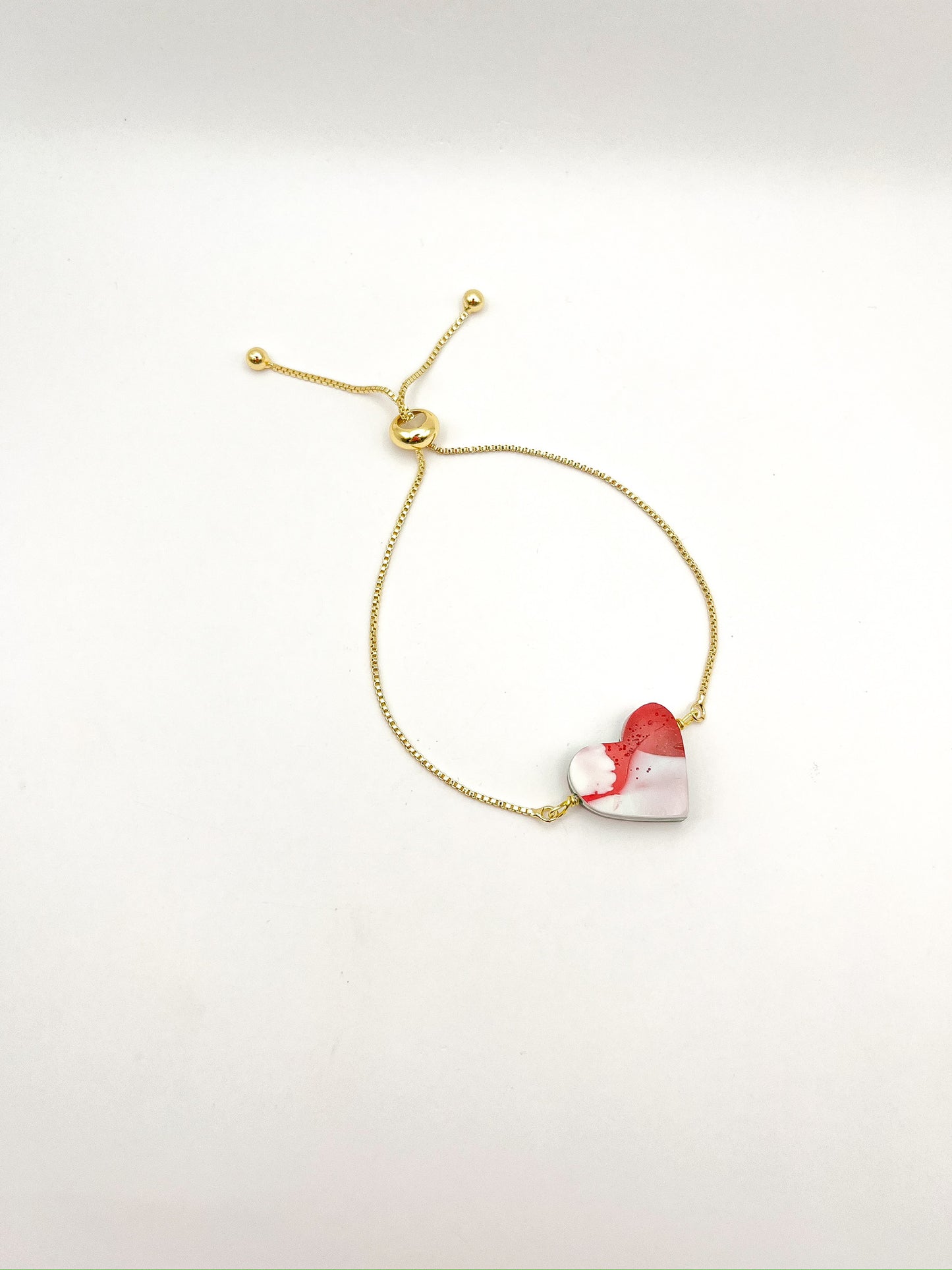 Heart Bolo Bracelet Scallop