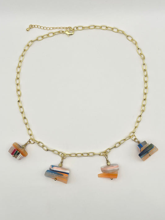 Cluster Charm Necklace - Sunny