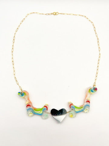 Heart Charm Necklace - Wow