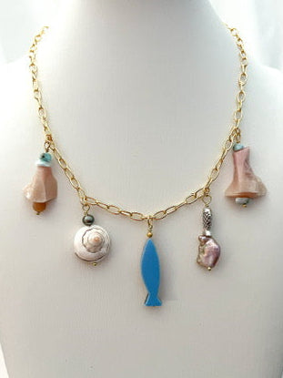 Fisher Charm Necklace - Harbor Island