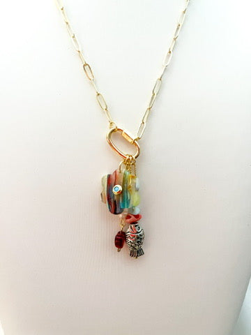 Fisher Charm Holder Necklace - Shoreline