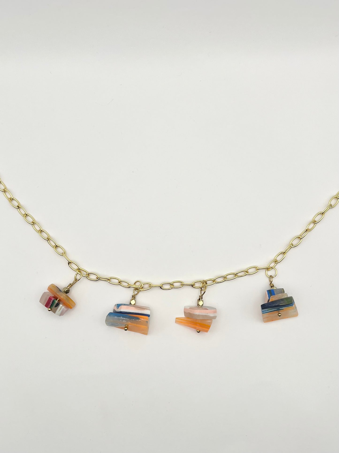 Cluster Charm Necklace - Sunny