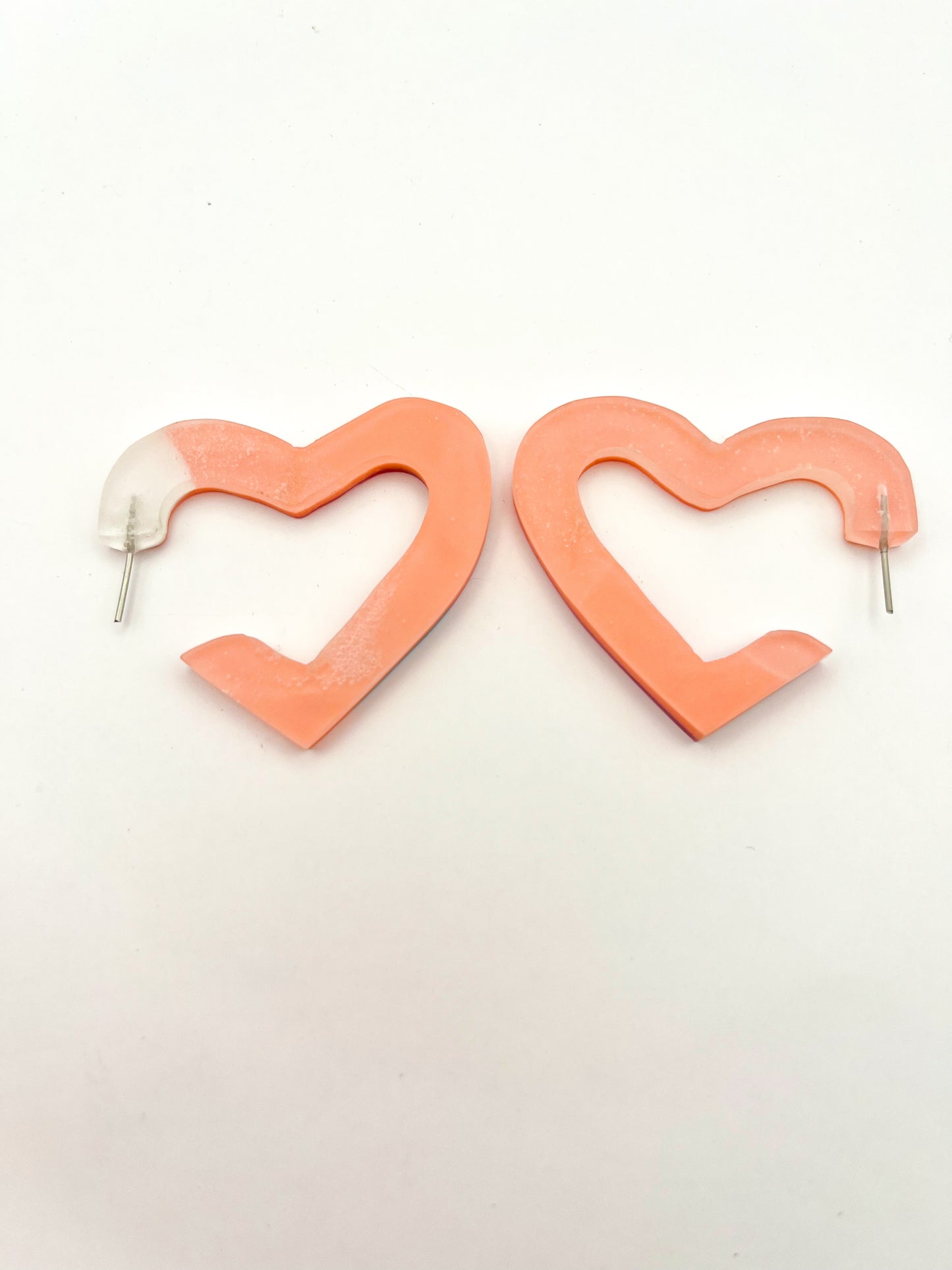 Heart Hoops Coral