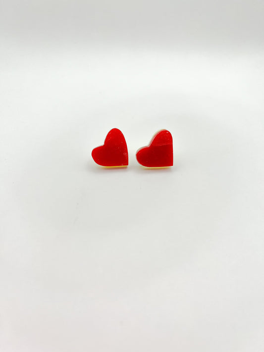 Heart Studs Scallop