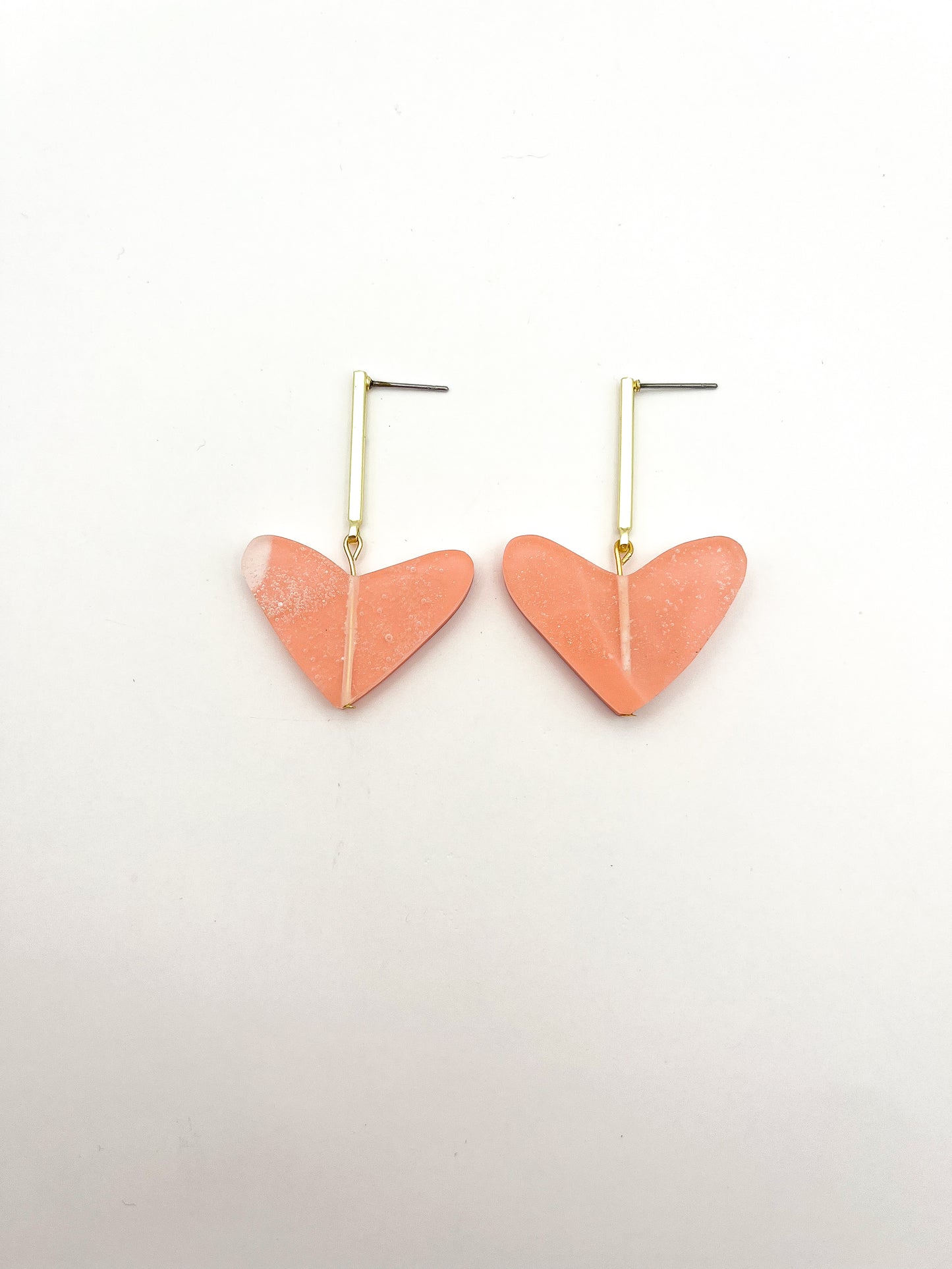 Heart Dangles Coral