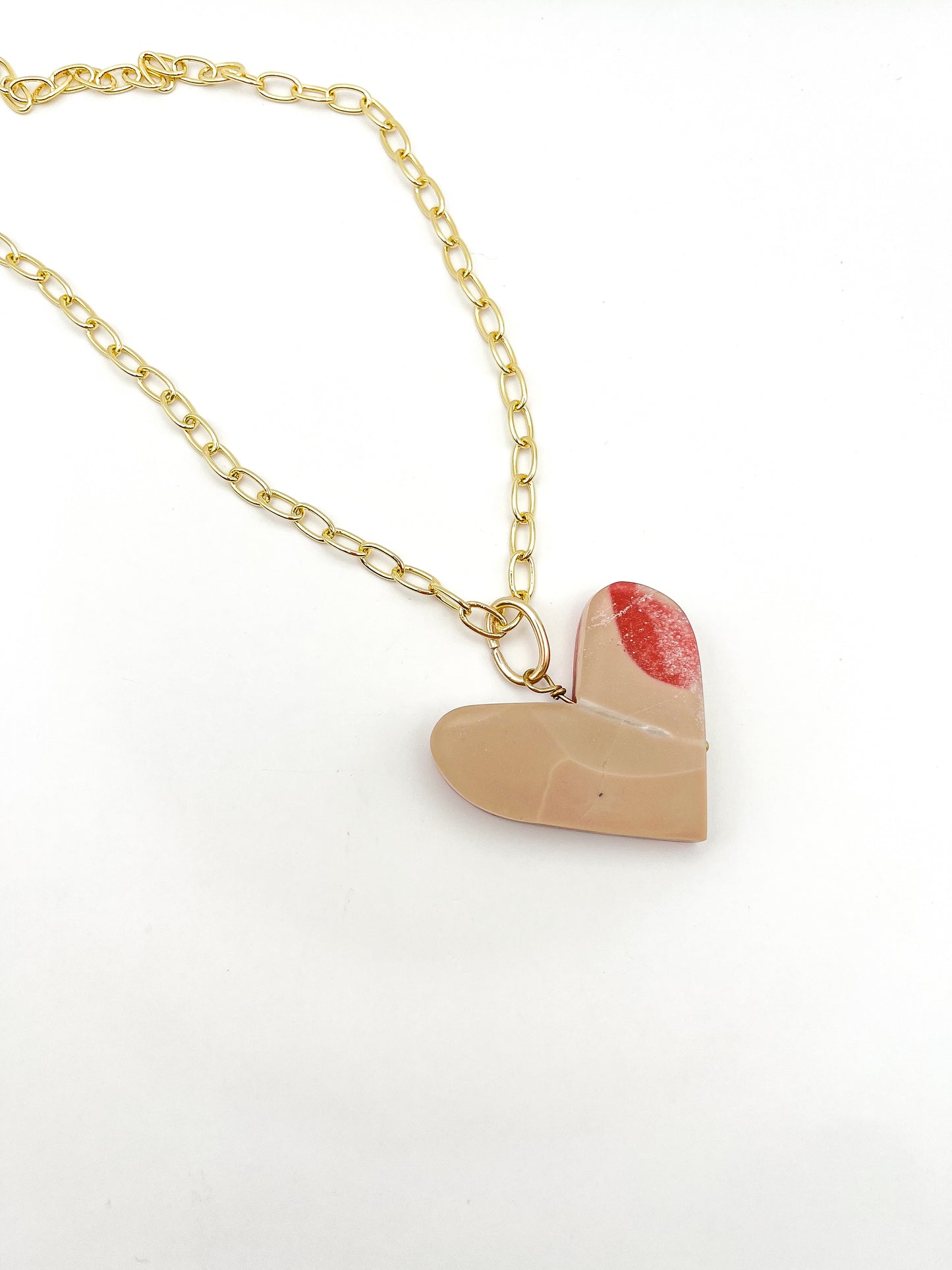 Heart Pendant Necklace Conch