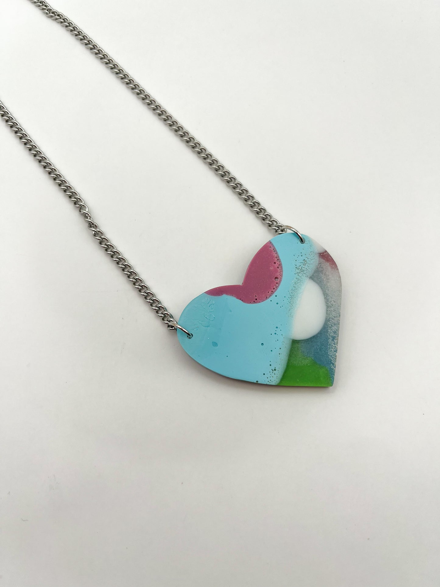 Heart Medallion Necklace Coast