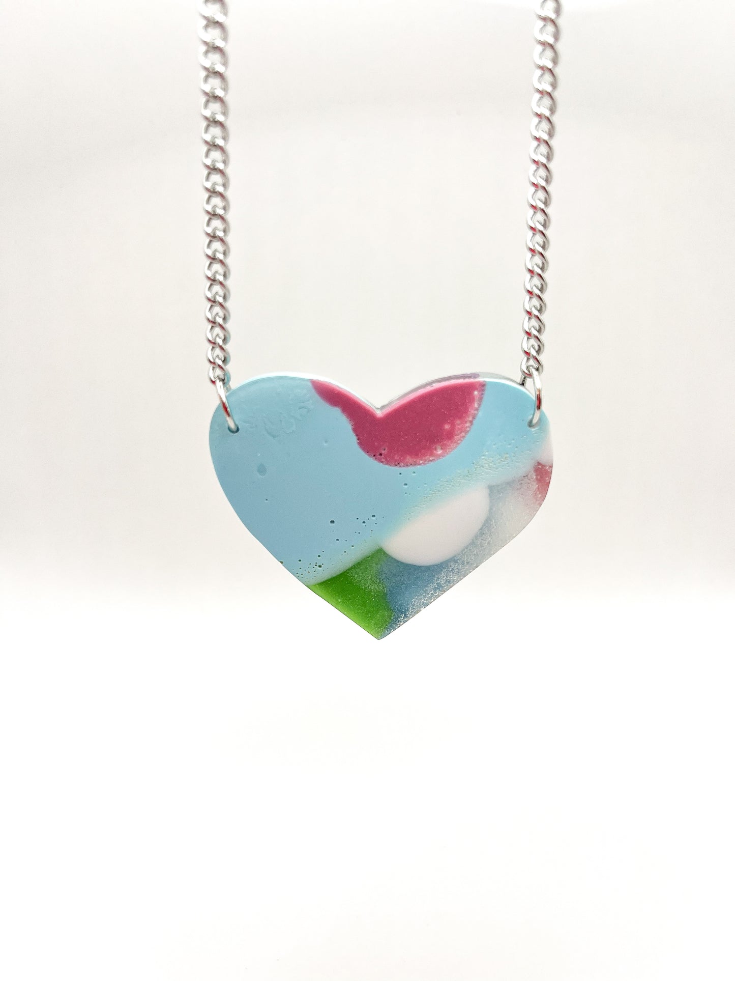 Heart Medallion Necklace Coast