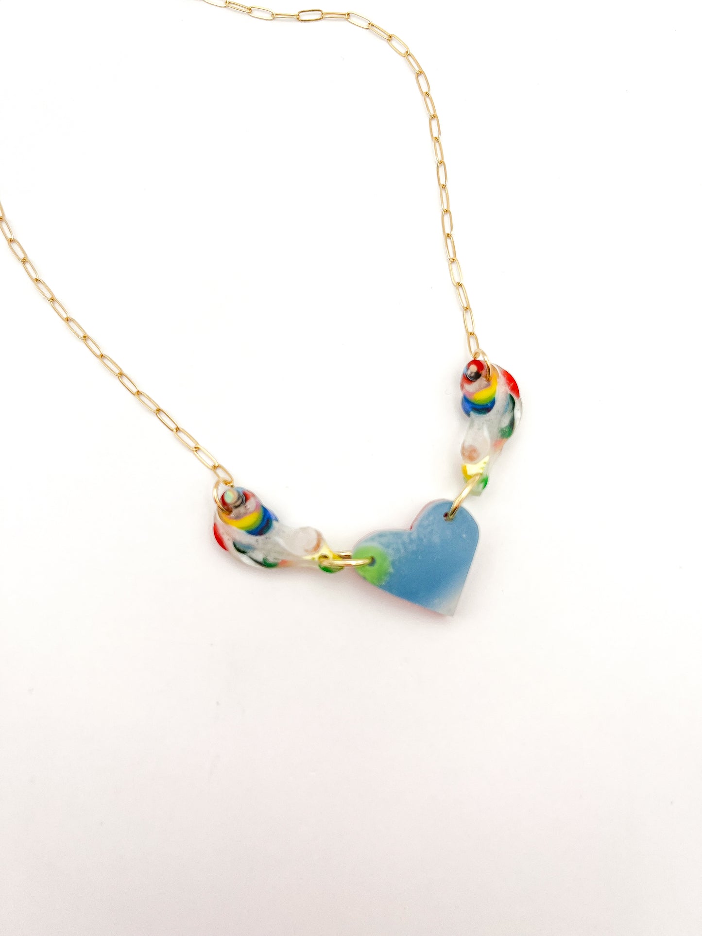 Heart Charm Necklace Midday