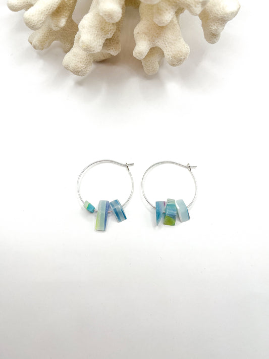Remnants Hoops Small - Breeze